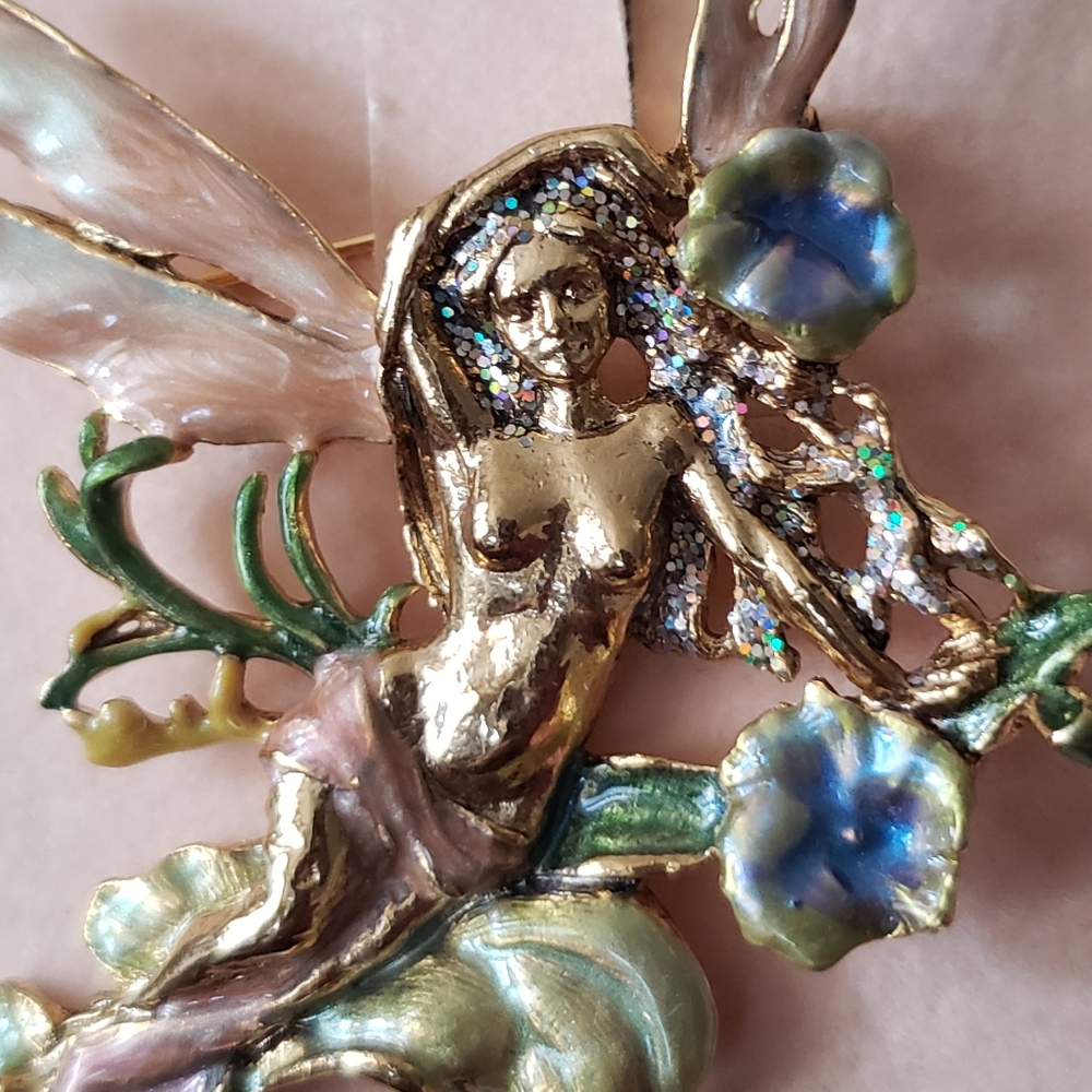 Vintage Kirk's Folly Morning Glory Brooch - Picture 2 of 10
